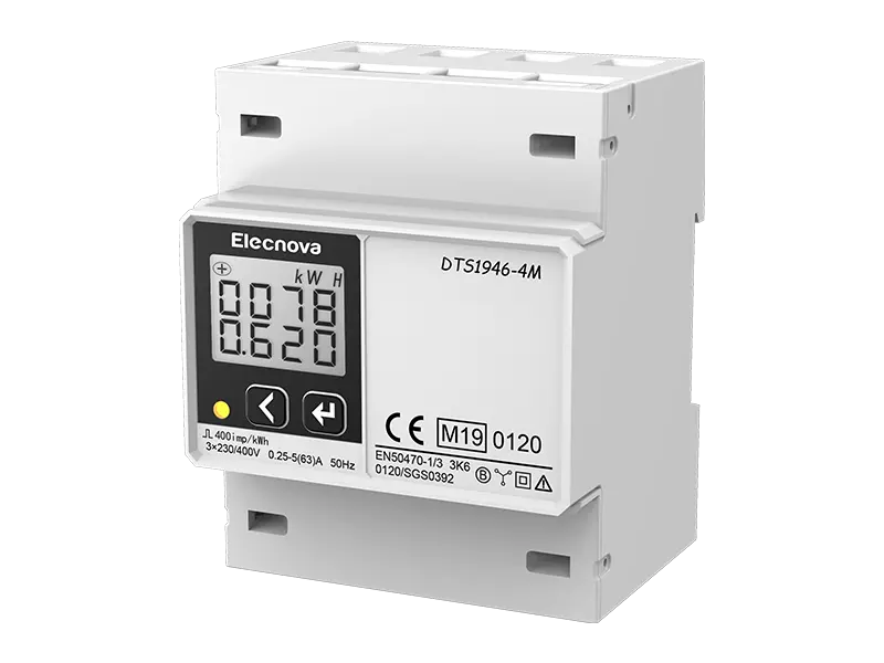 DTS (F) 1946 AC สามเฟส AC DIN-Rail ติดตั้งเครื่องวัดพลังงานสำหรับเครื่องชาร์จ EV