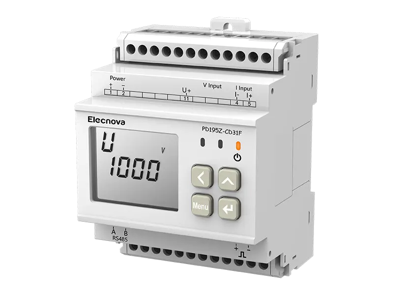 PD195Z-CD31F เครื่องวัดพลังงาน DC DIN-Rail สำหรับเครื่องชาร์จ EV